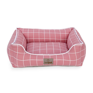 Cama Luxo Tricoline Grid Rosa