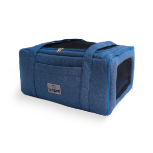 Bolsa de Avião Rústico Boucle Ágata Azul