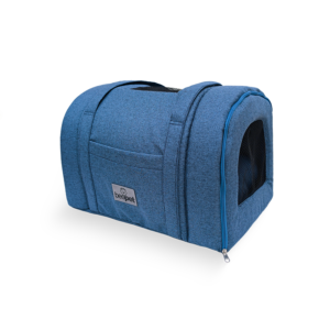 Bolsa de Transporte Rústico Boucle Ágata Azul