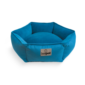 Cama Hexagonal Vichy Índigo