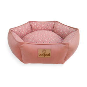 Cama Hexagonal Teddy Velvet