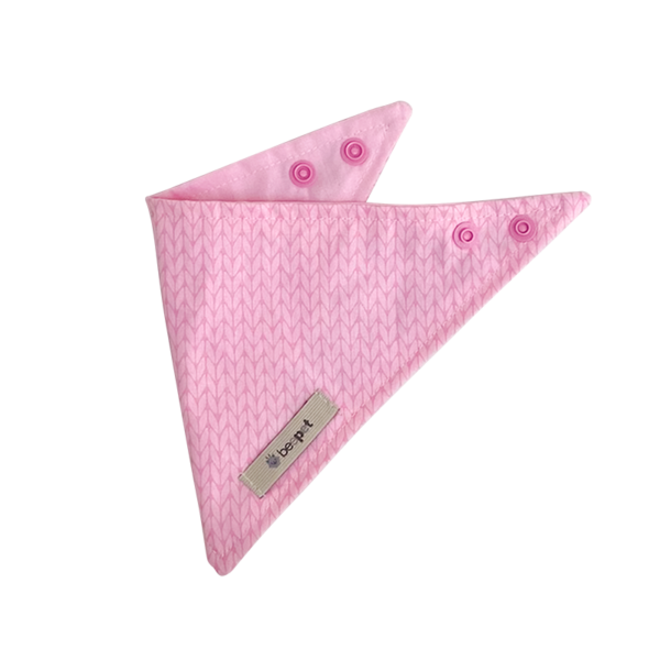Bandana Tricô Rosa