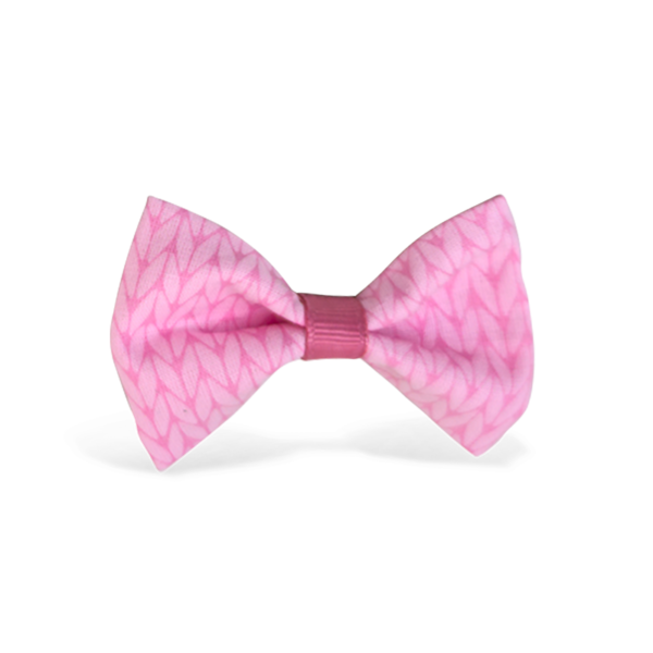 Laço Tricô Rosa