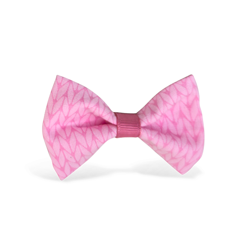Laço Tricô Rosa