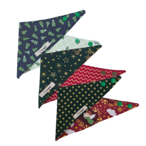 Bandanas Dupla Face Natal Estampas Diversas