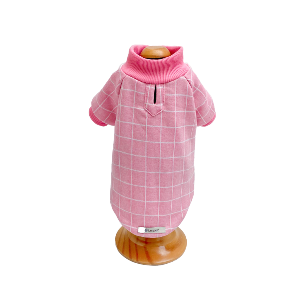 Blusão Moletinho Grid Rosa