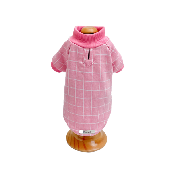 Blusão Moletinho Grid Rosa