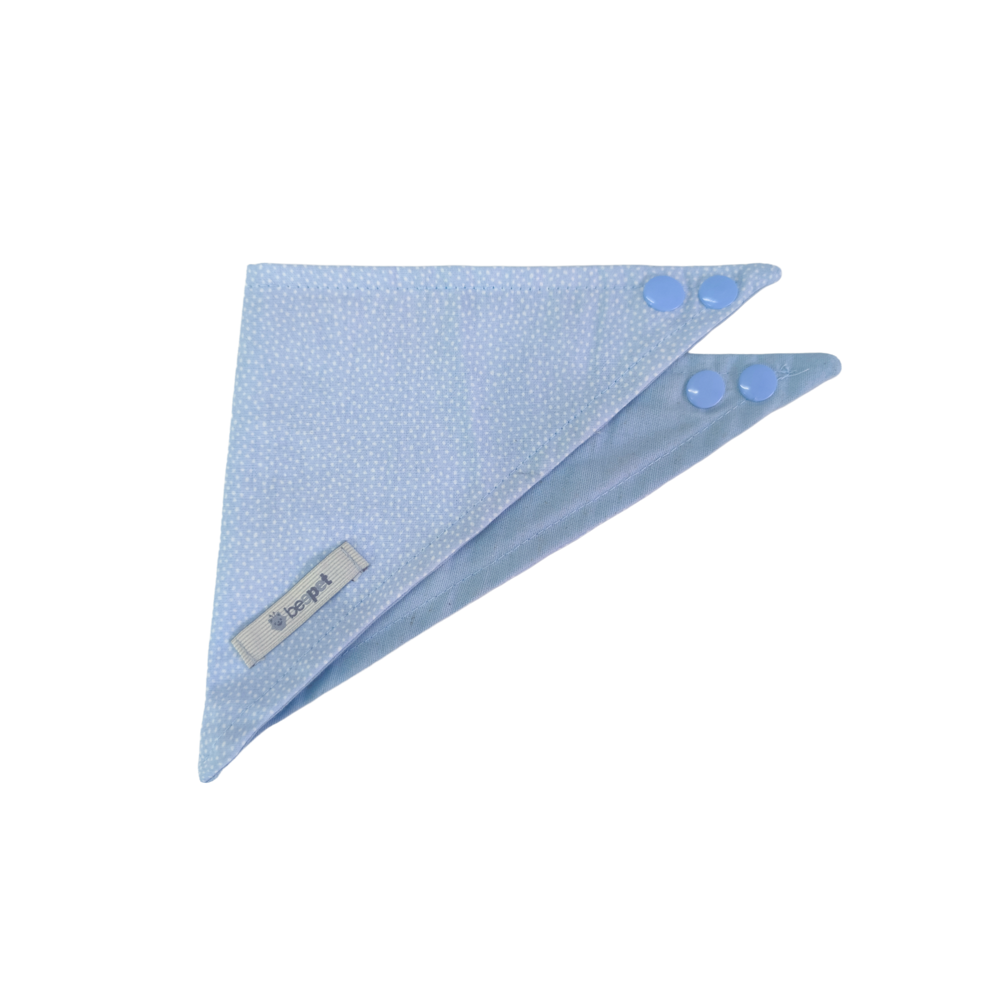 Bandana Petit Poá Azul