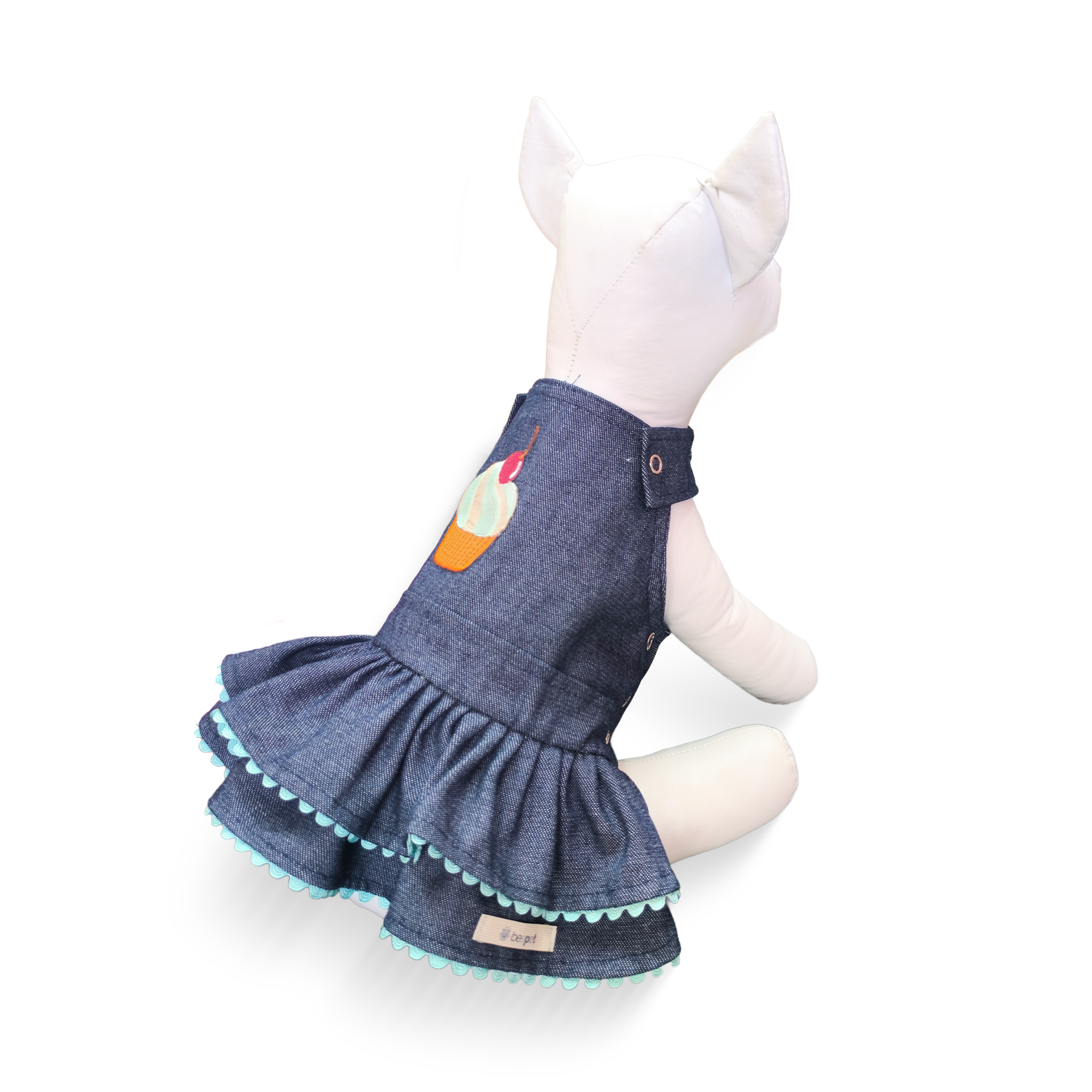 Jardineira Jeans Cupcake