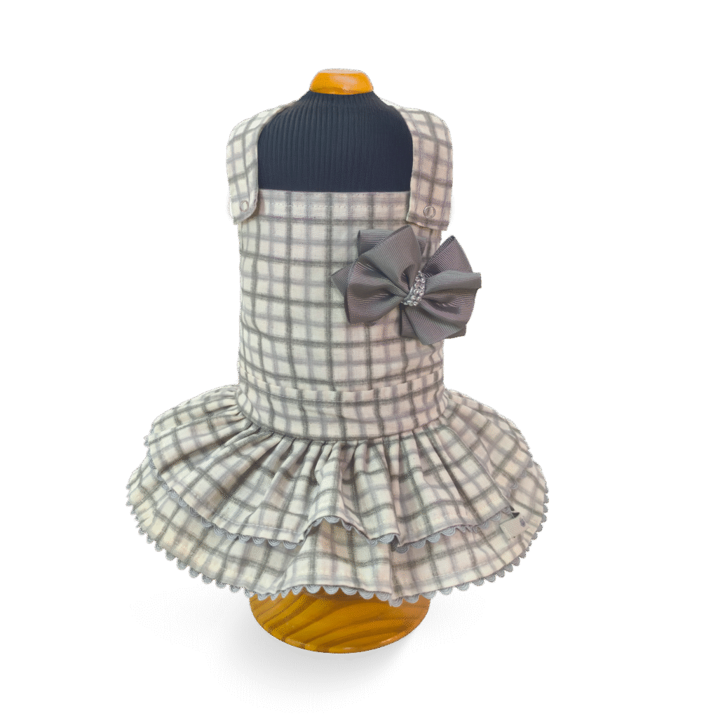 Jardineira Linho Gris