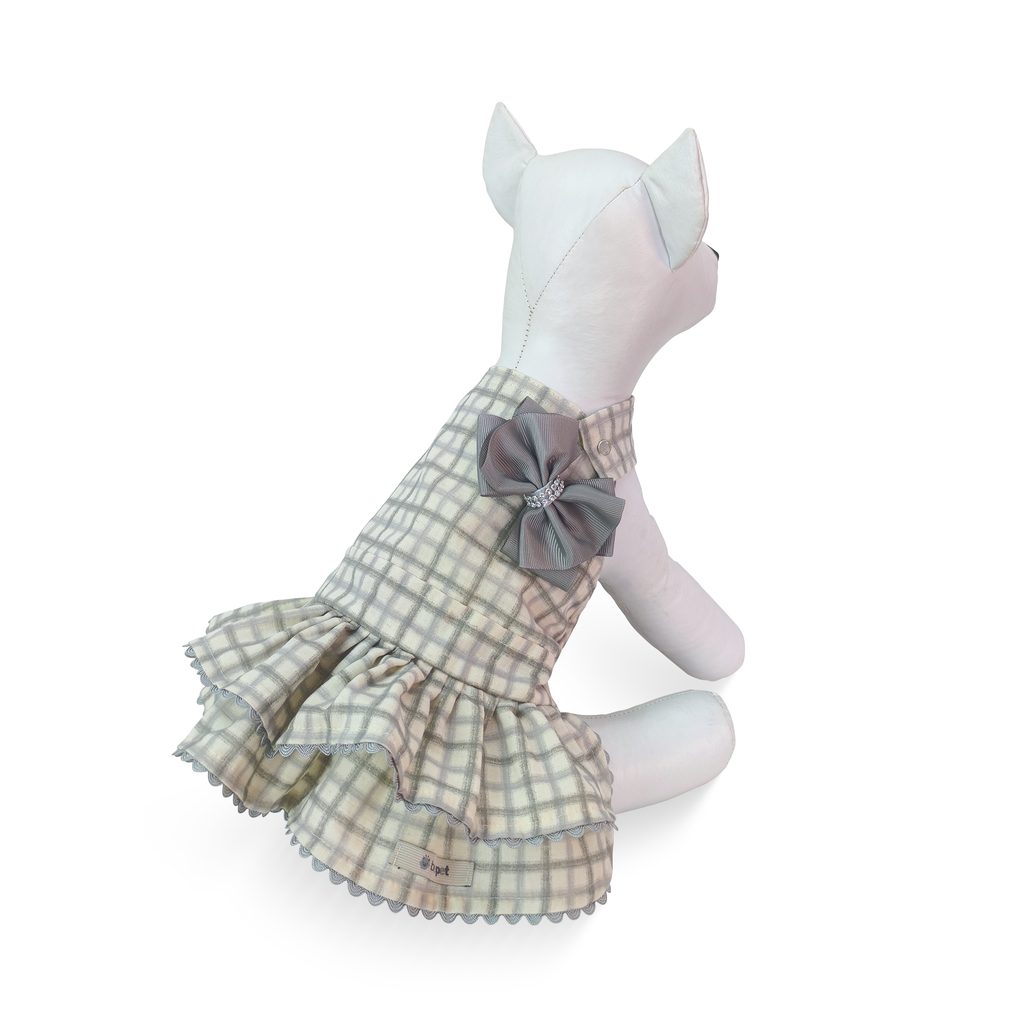 Jardineira Linho Gris