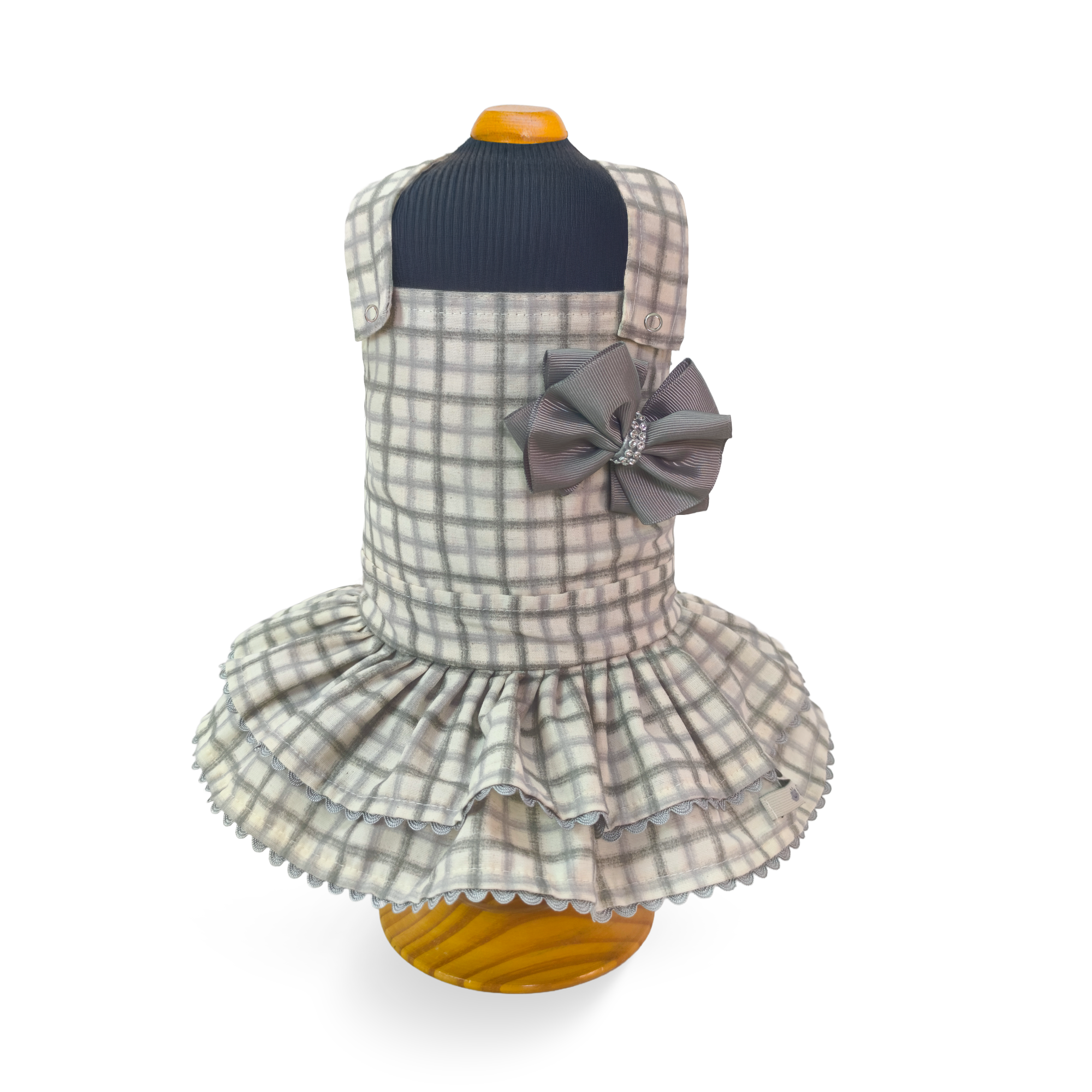 Jardineira Linho Gris