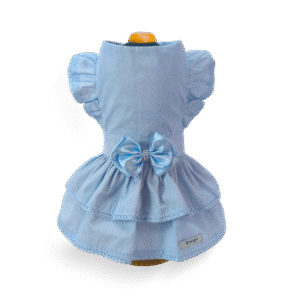 Vestido Petit Poá Azul