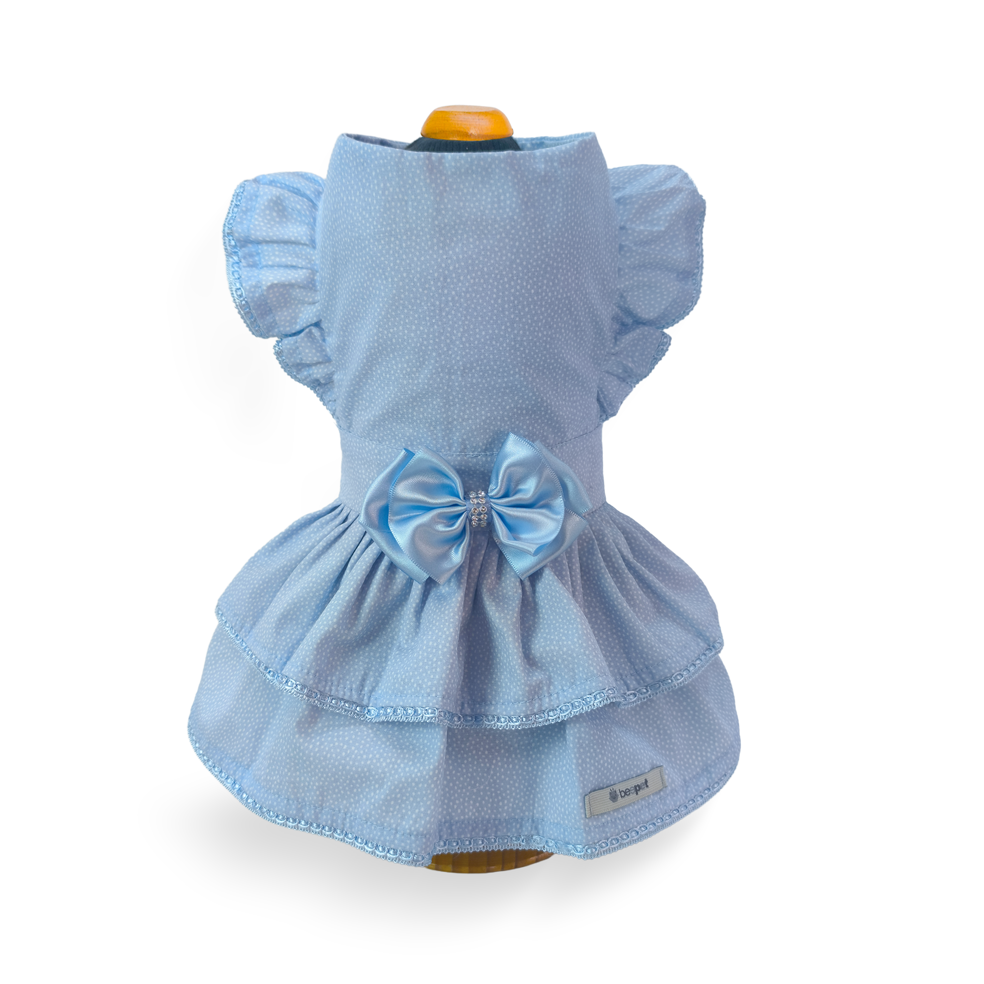 Vestido Petit Poá Azul