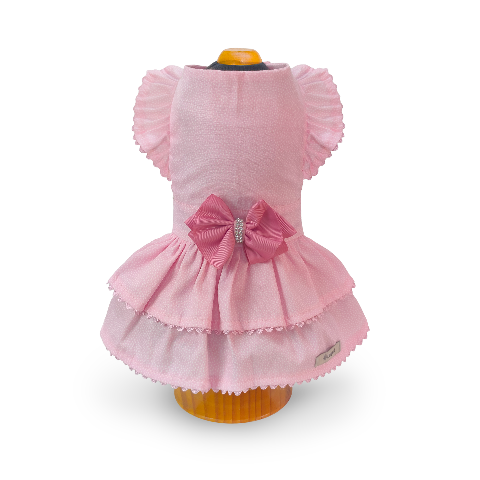 Vestido Petit Poá Rosa